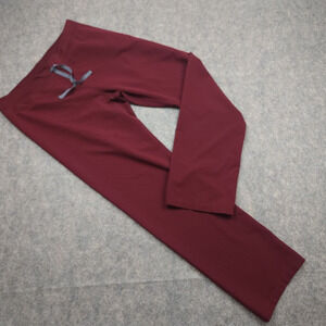 Figs Technical Collection Pants Womens Large Maroon